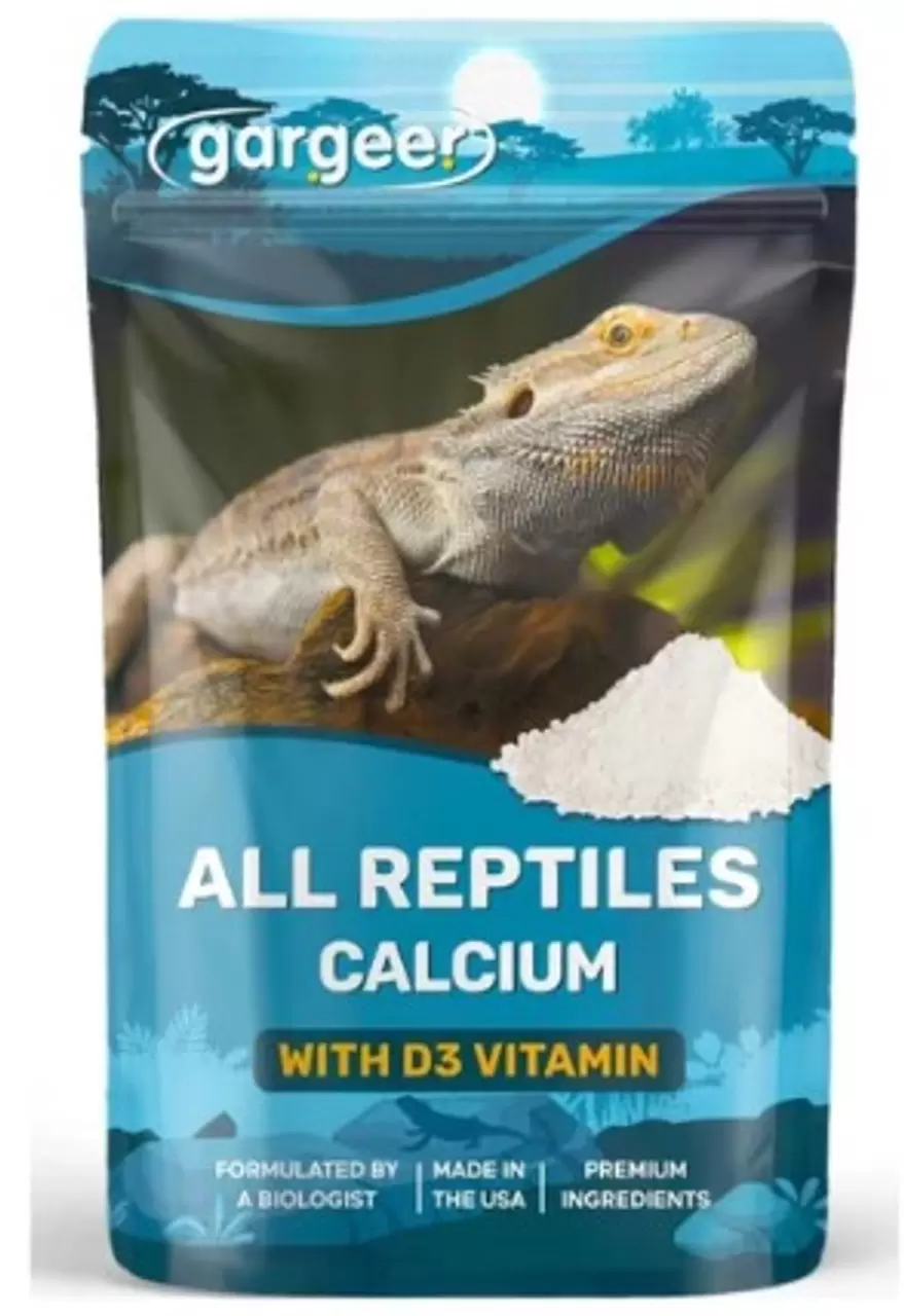 Gargeer Blue Tongue Skink Food Supplement, Flower Salad Mix Topper. Supercharge Juveniles & Adults Appetite, Health & Immune System 2oz.